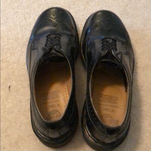 Black Doc Martens Wing-Tips